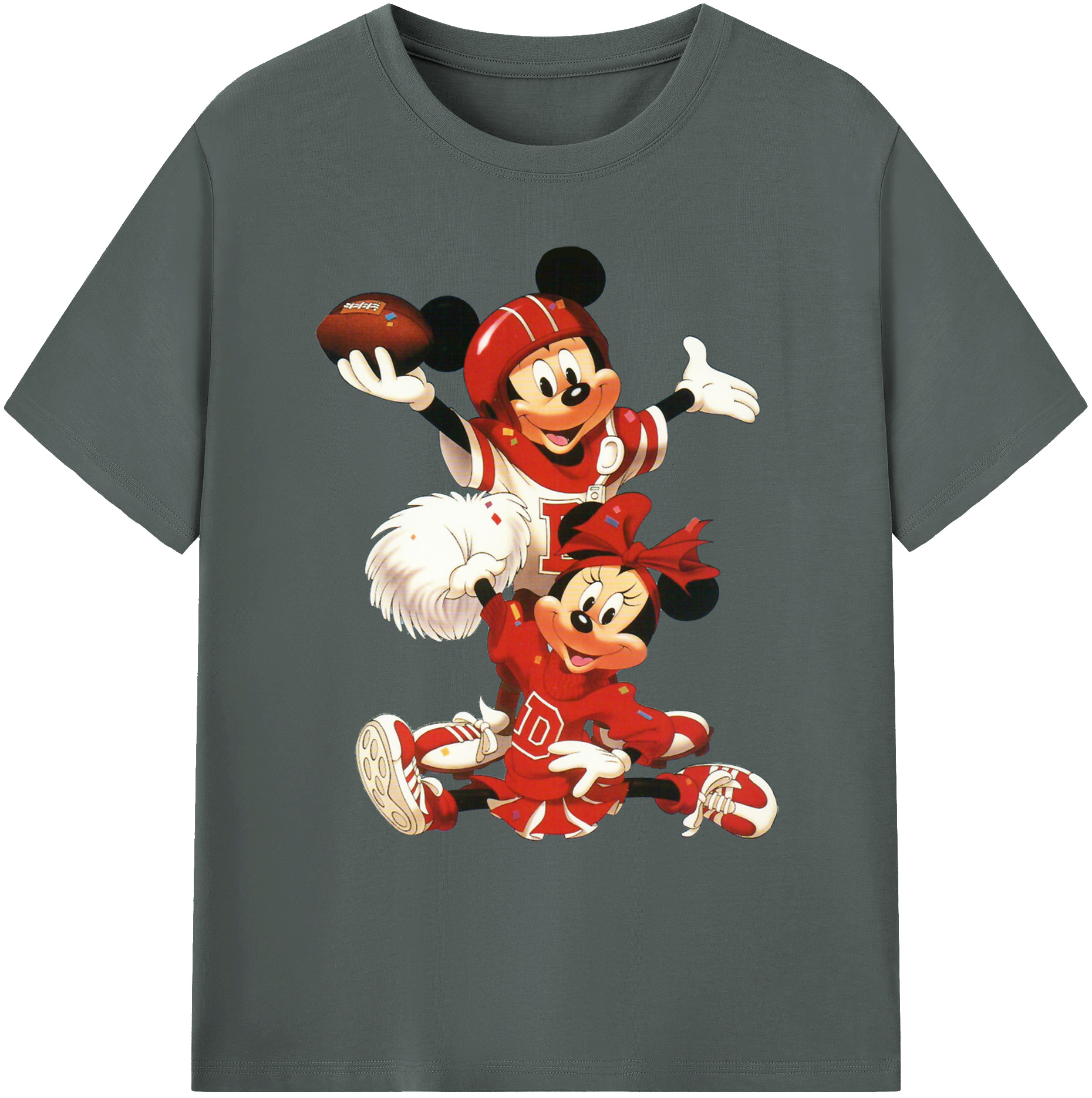 ミッキーマウス Mickey Mouse 綿100％ メンズ半袖Tシャツ｜肌触りやわらか＆通気性